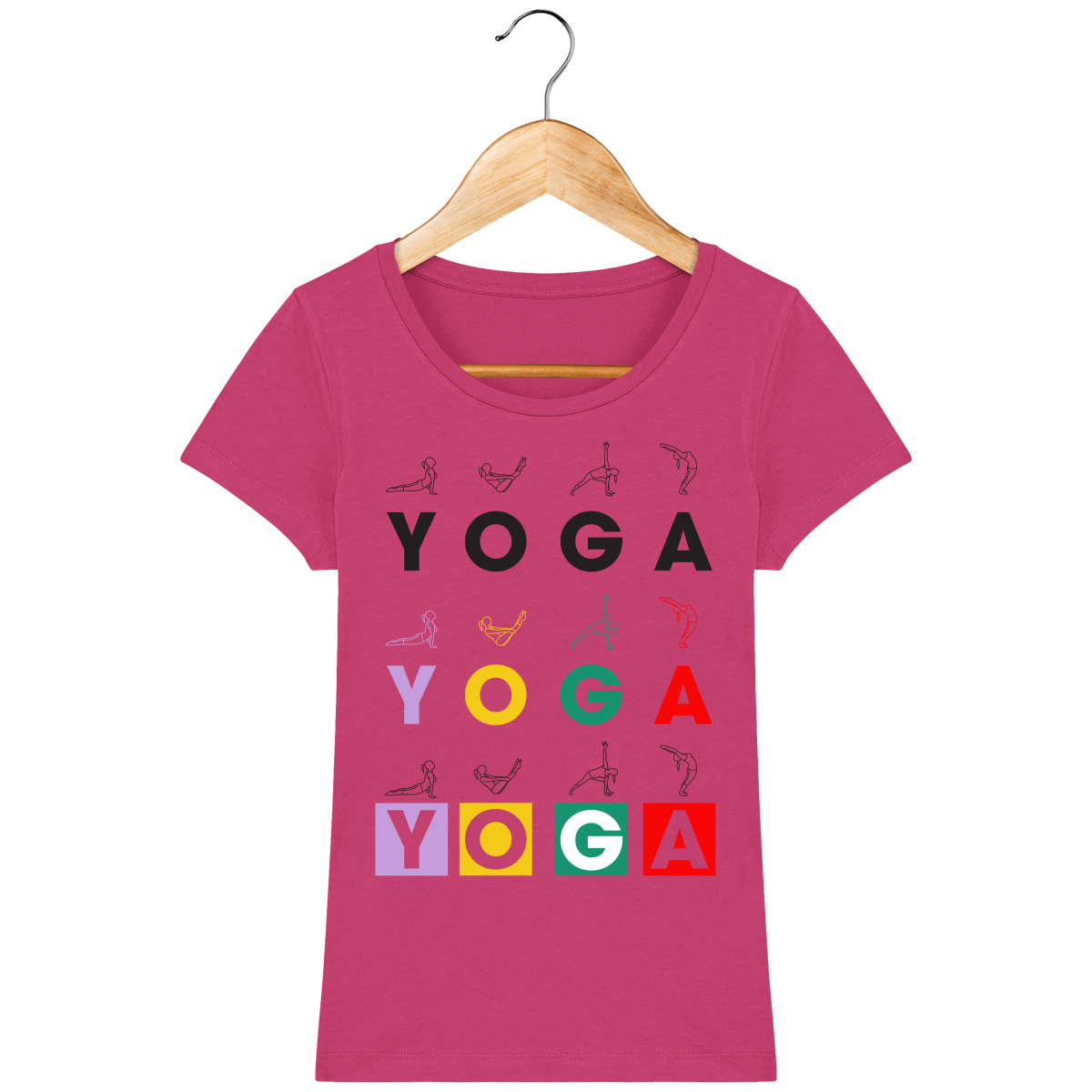 T-shirt Femme "Yoga Asanas"