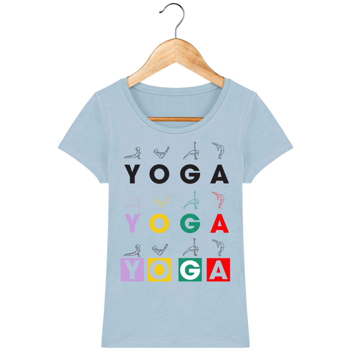 T-shirt Femme "Yoga Asanas"