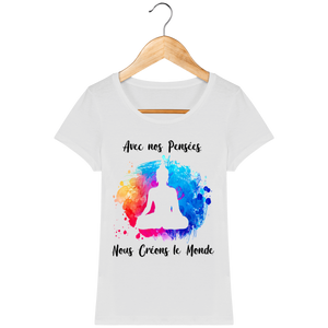 T-Shirt Femme "Créons le monde"