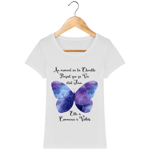 T-Shirt Femme "Transformation du Papillon"