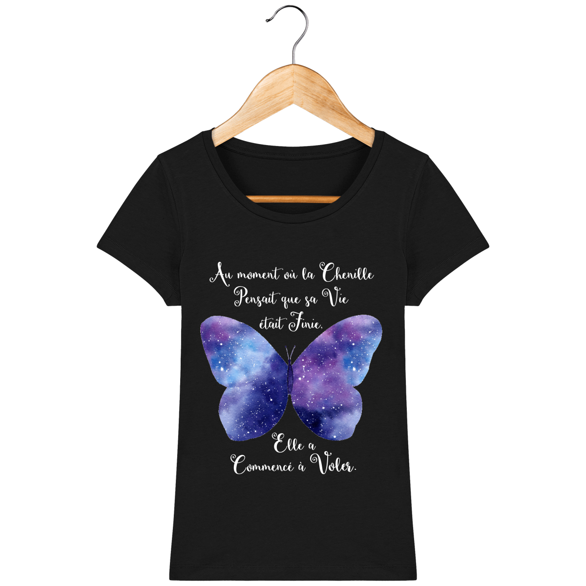 T-Shirt Femme "Transformation du Papillon"