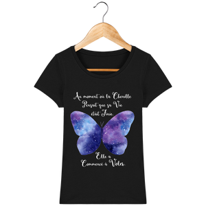 T-Shirt Femme "Transformation du Papillon"