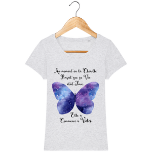 T-Shirt Femme "Transformation du Papillon"