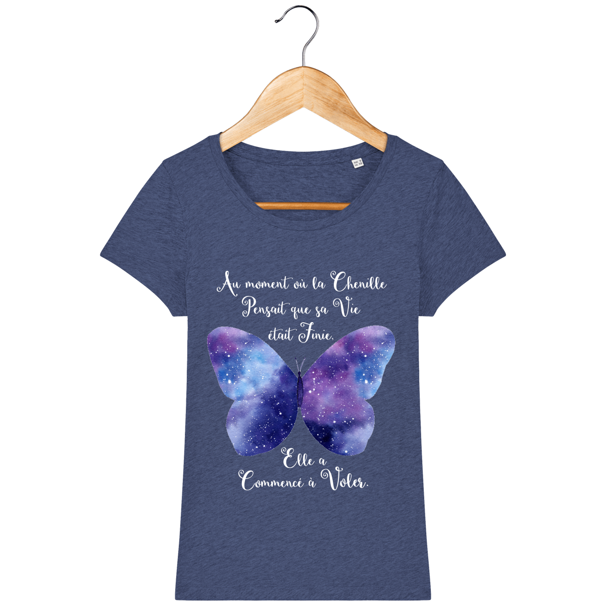 T-Shirt Femme "Transformation du Papillon"