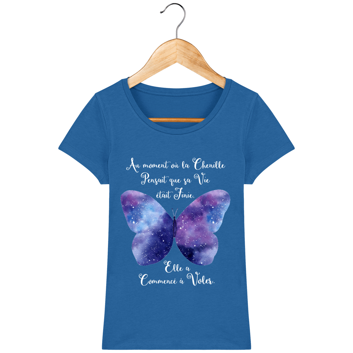 T-Shirt Femme "Transformation du Papillon"