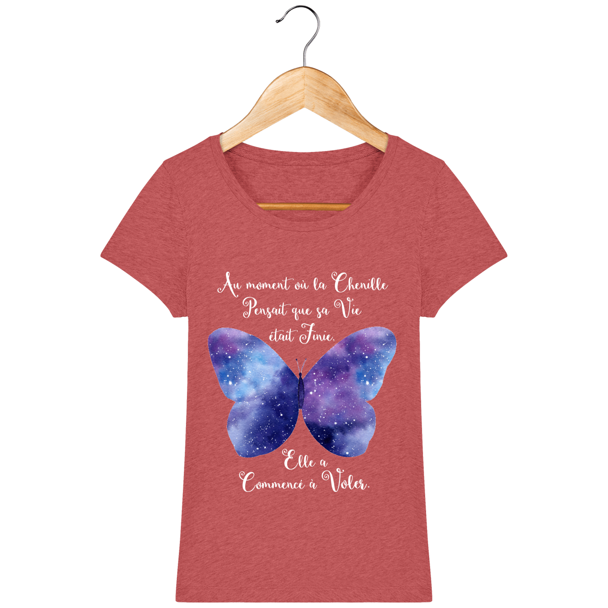 T-Shirt Femme "Transformation du Papillon"