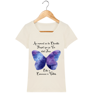 T-Shirt Femme "Transformation du Papillon"