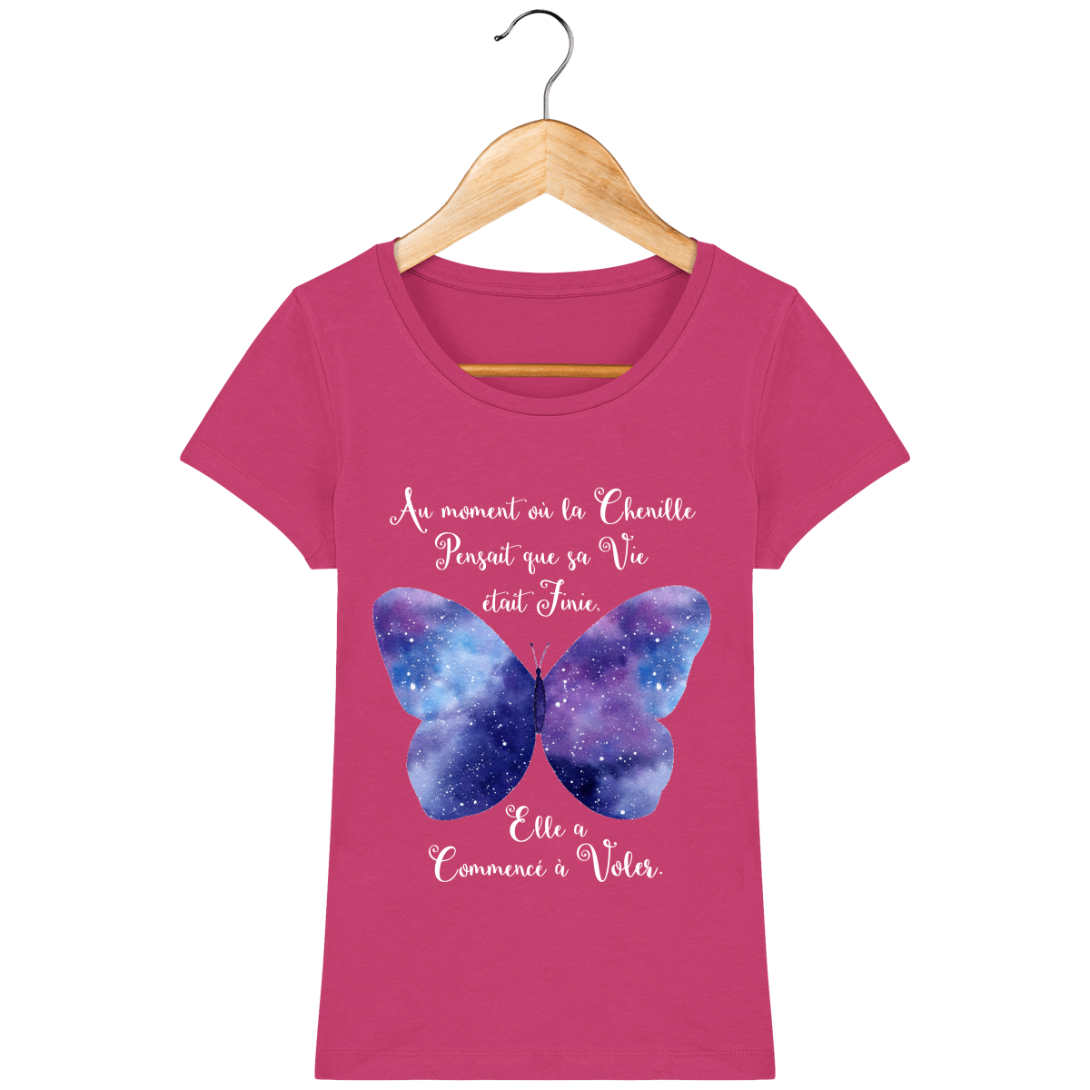 T-Shirt Femme "Transformation du Papillon"