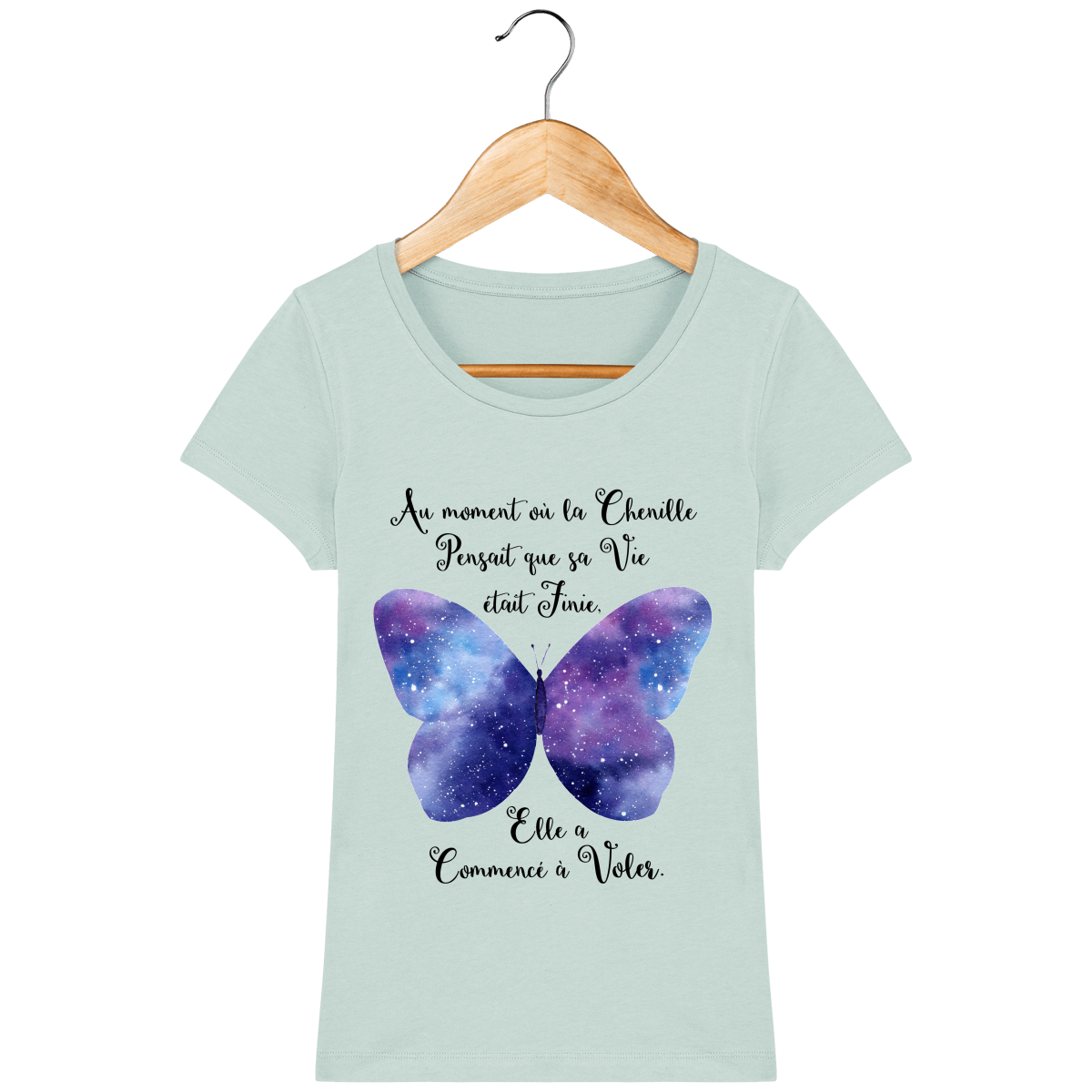 T-Shirt Femme "Transformation du Papillon"