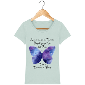 T-Shirt Femme "Transformation du Papillon"