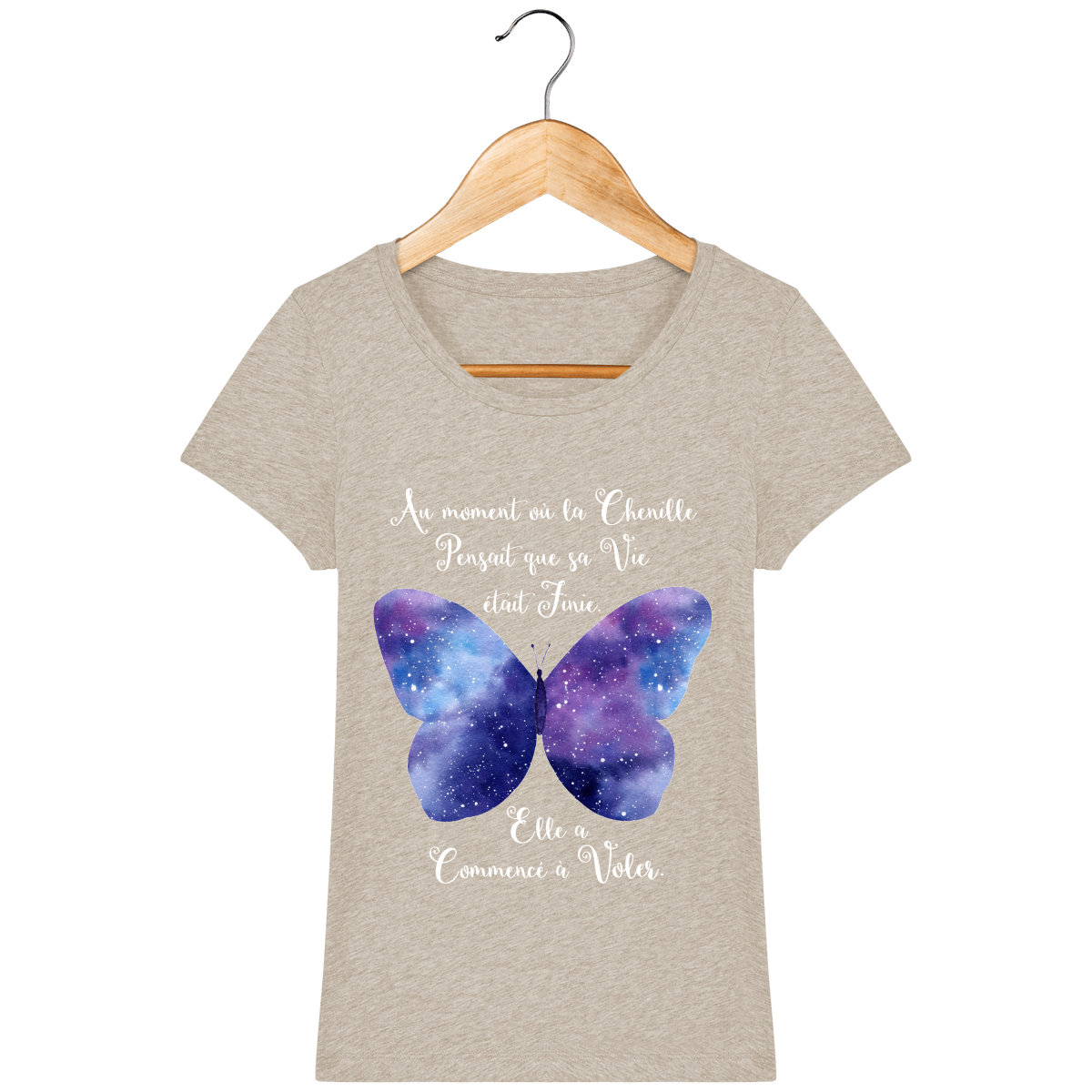 T-Shirt Femme "Transformation du Papillon"