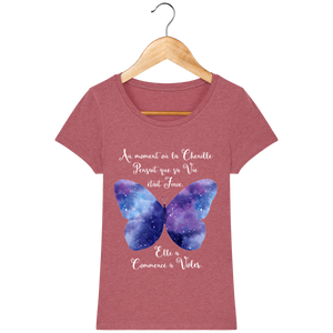 T-Shirt Femme "Transformation du Papillon"