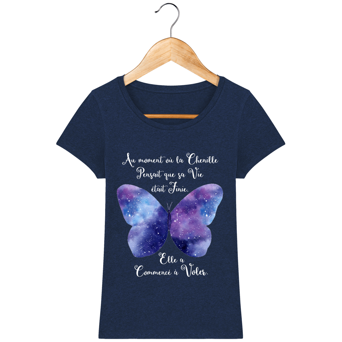 T-Shirt Femme "Transformation du Papillon"