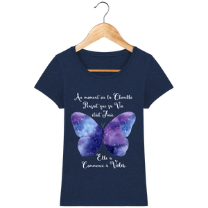 T-Shirt Femme "Transformation du Papillon"