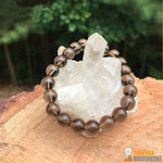 Bracelet "Calme Emotionnel" en Quartz Fumé