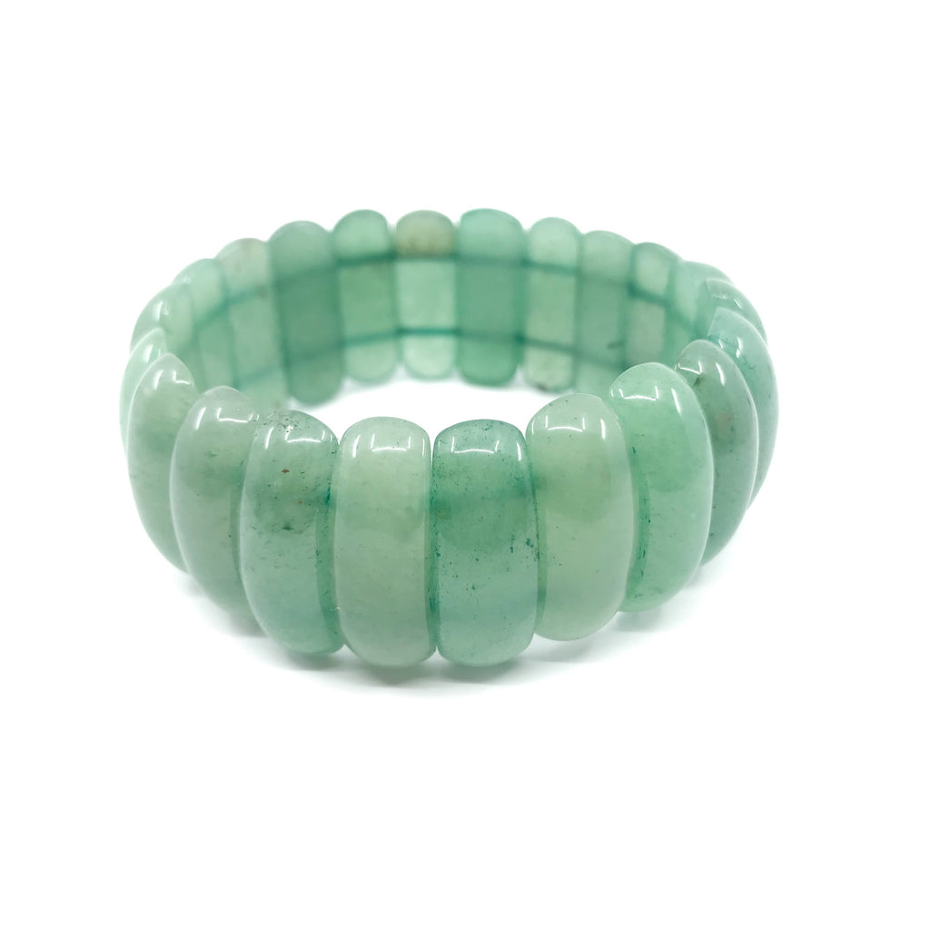 Bracelet "Je Suis dans l'Abondance" en Aventurine Verte