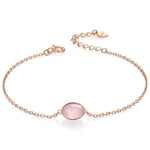 Bracelet "Rubis d'Ancora" en Quartz Rose