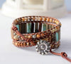 Bracelet Wrap "Pureté" en Jaspe