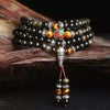 Bracelet Mala "Reflet d'Or" en Obsidienne Dorée