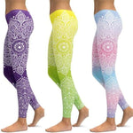 Leggings "Mandala et Vibration des Couleurs" - 14 couleurs disponibles