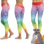 Leggings "Mandala et Vibration des Couleurs" - 14 couleurs disponibles