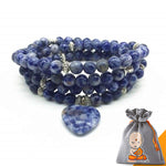 Bracelet Mala "Compassion Infinie" en Pierres Naturelles - 5 pierres disponibles