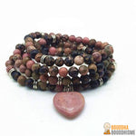 Bracelet Mala "Compassion Infinie" en Pierres Naturelles - 5 pierres disponibles