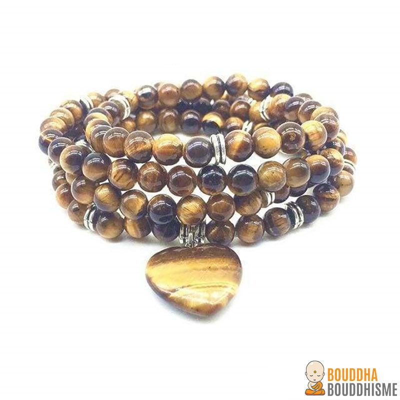 Bracelet Mala "Compassion Infinie" en Pierres Naturelles - 5 pierres disponibles