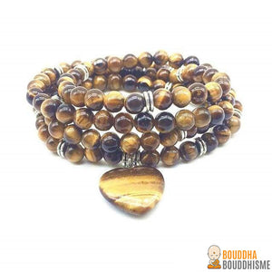 Bracelet Mala "Compassion Infinie" en Pierres Naturelles - 5 pierres disponibles