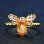 Bague "Abeille d'Or" en Citrine