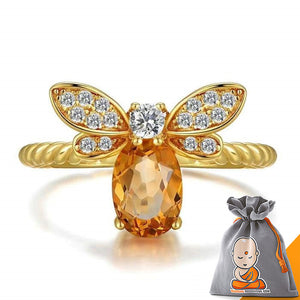 Bague "Abeille d'Or" en Citrine