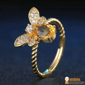 Bague "Abeille d'Or" en Citrine