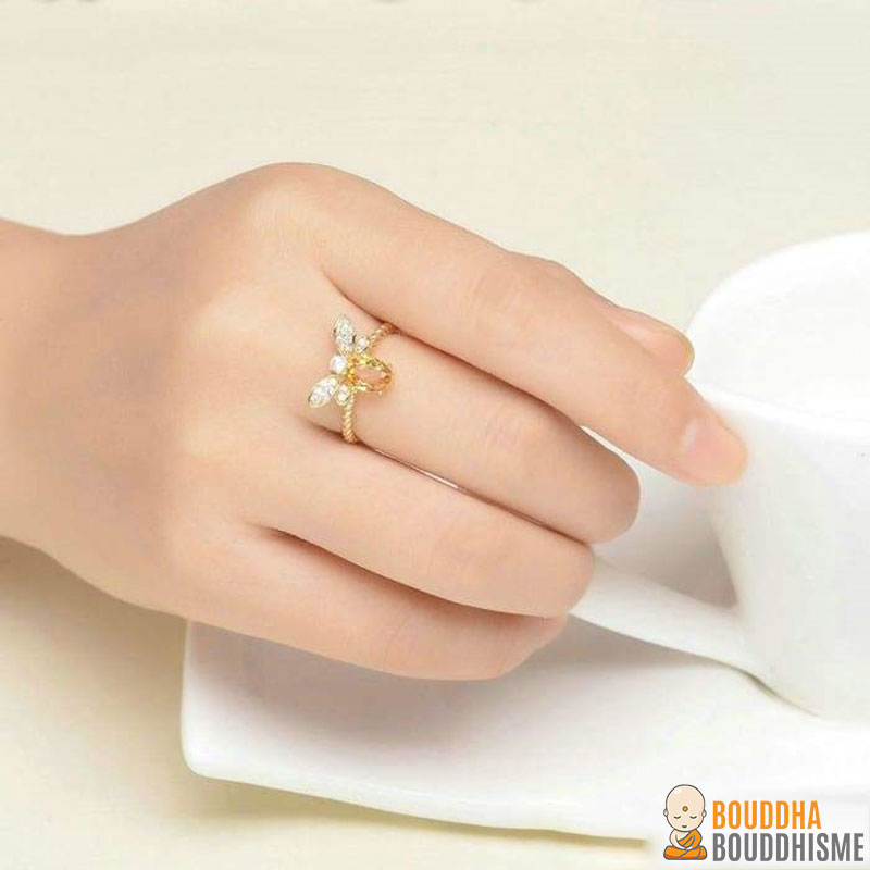 Bague "Abeille d'Or" en Citrine