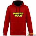 Sweat Capuche Bicolore Unisexe "Maitre Yoga"