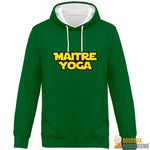 Sweat Capuche Bicolore Unisexe "Maitre Yoga"