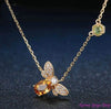 Collier "Abeille d'Or" en Citrine