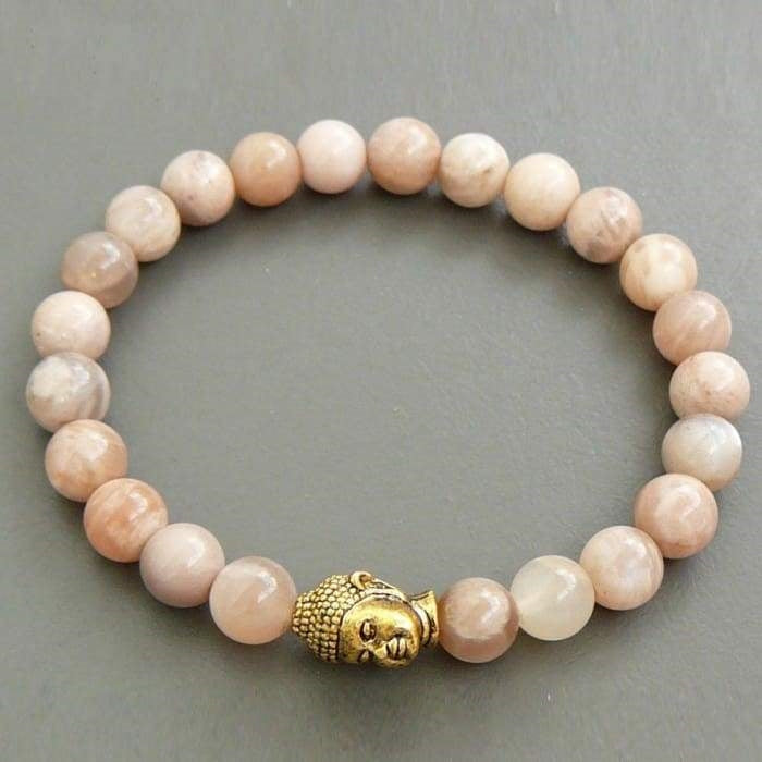 Bracelet Bouddha en Pierre de Soleil