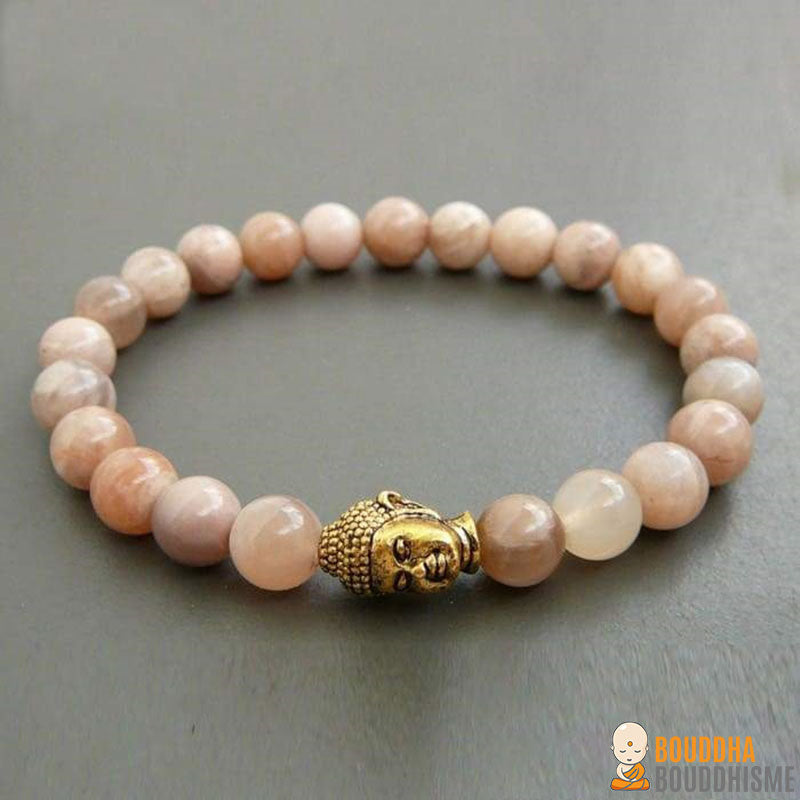 Bracelet Bouddha en Pierre de Soleil