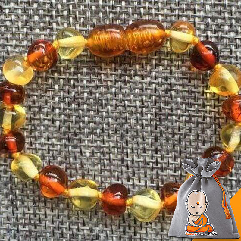 Bracelet "Famille Unie" en Ambre - 4 couleurs disponibles