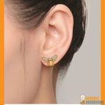 Boucles d'Oreilles "Abeille d'Or" en Citrine