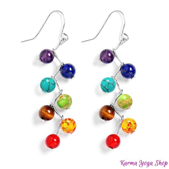 Boucles d'oreilles "Soin des 7 Chakras"