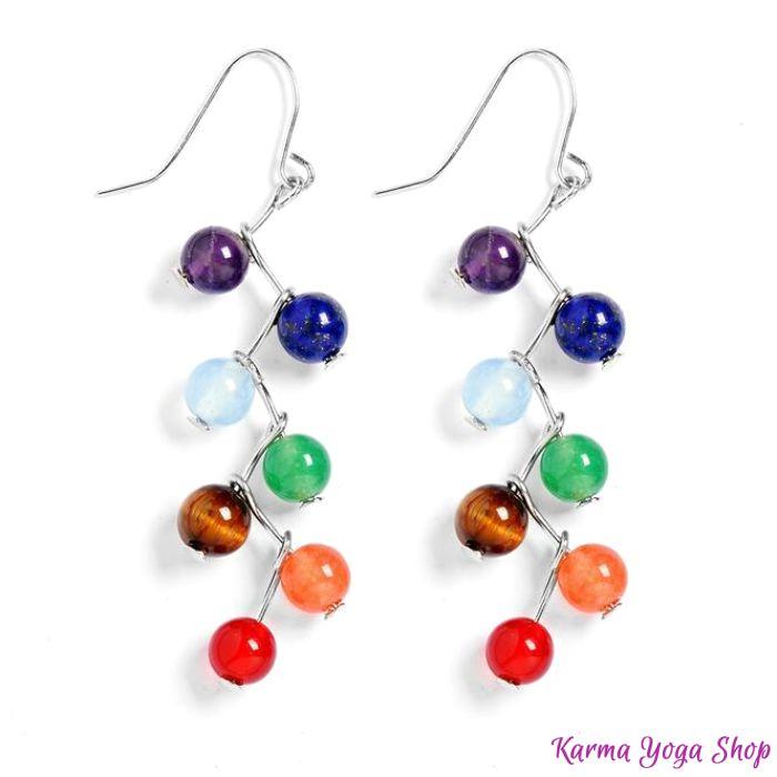 Boucles d'oreilles "Soin des 7 Chakras"