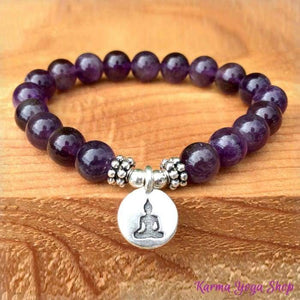 Bracelet Mala "Divine" en Améthyste