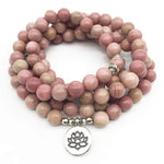 Bracelet Mala "Maîtrise des Emotions" en Rhodonite