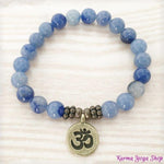 Bracelet Mala "Pleine Conscience" en Aventurine Bleue