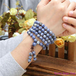 Bracelet Mala "Quiétude" en Sodalite Naturelle