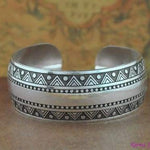 Bracelet Manchette Tibétain Argent - 5 styles disponibles