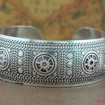 Bracelet Manchette Tibétain Argent - 5 styles disponibles