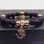 Bracelet "OM" en Pierres naturelles - 3 types de pierres disponibles
