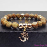 Bracelet "OM" en Pierres naturelles - 3 types de pierres disponibles